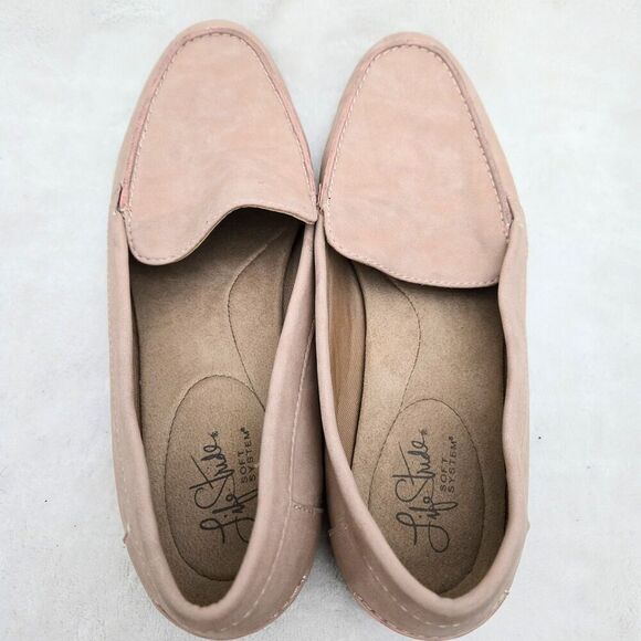 Life‎ Stride Pink Slip-On Loafer Soft System Comfort Support Flex Minimalist 9W - Picture 8 of 9